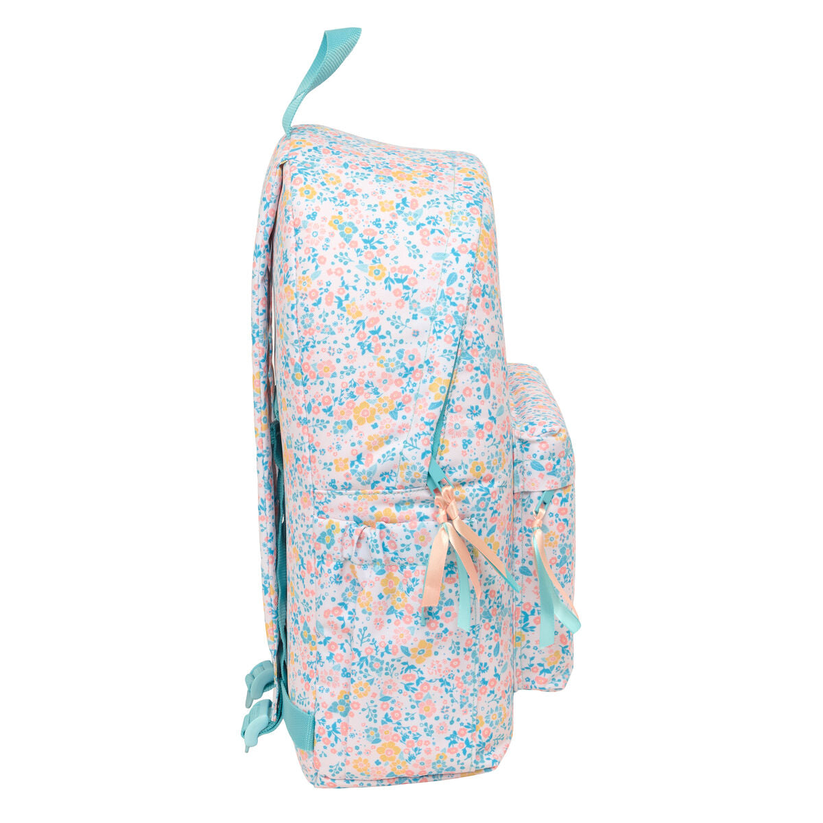 Ghiozdan Moos Fiori Multicolor 31 x 43 x 13 cm - Birou și papetărie, Material școlar și educațional