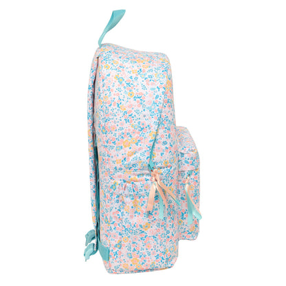 Ghiozdan Moos Fiori Multicolor 31 x 43 x 13 cm - Birou și papetărie, Material școlar și educațional