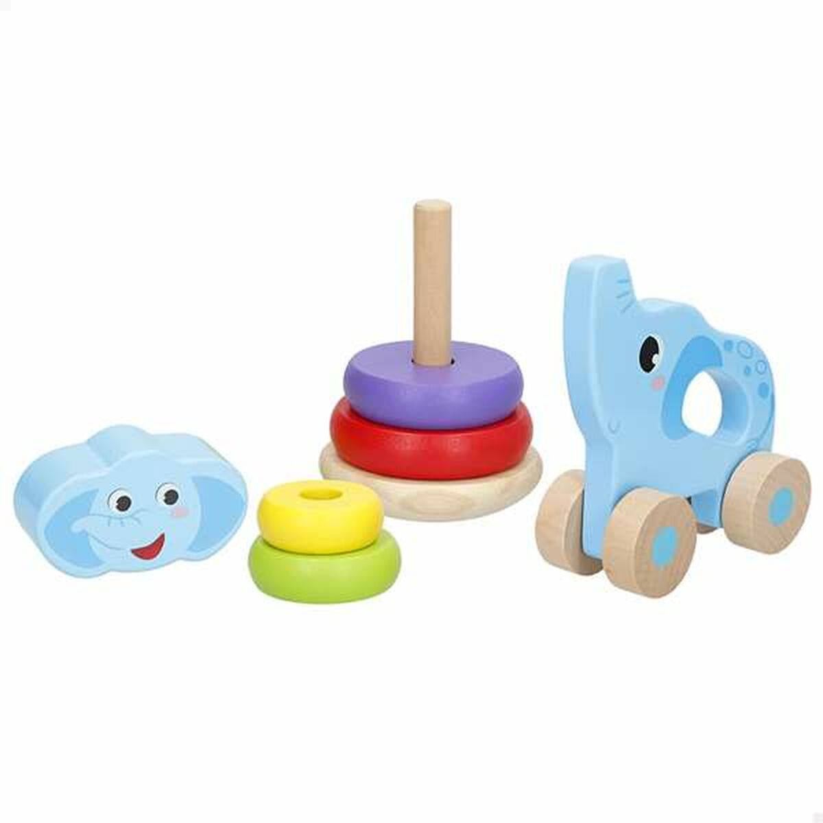 Jucărie de tras și împins Colorbaby - Bebelus, Jucăriile copilăriei timpurii