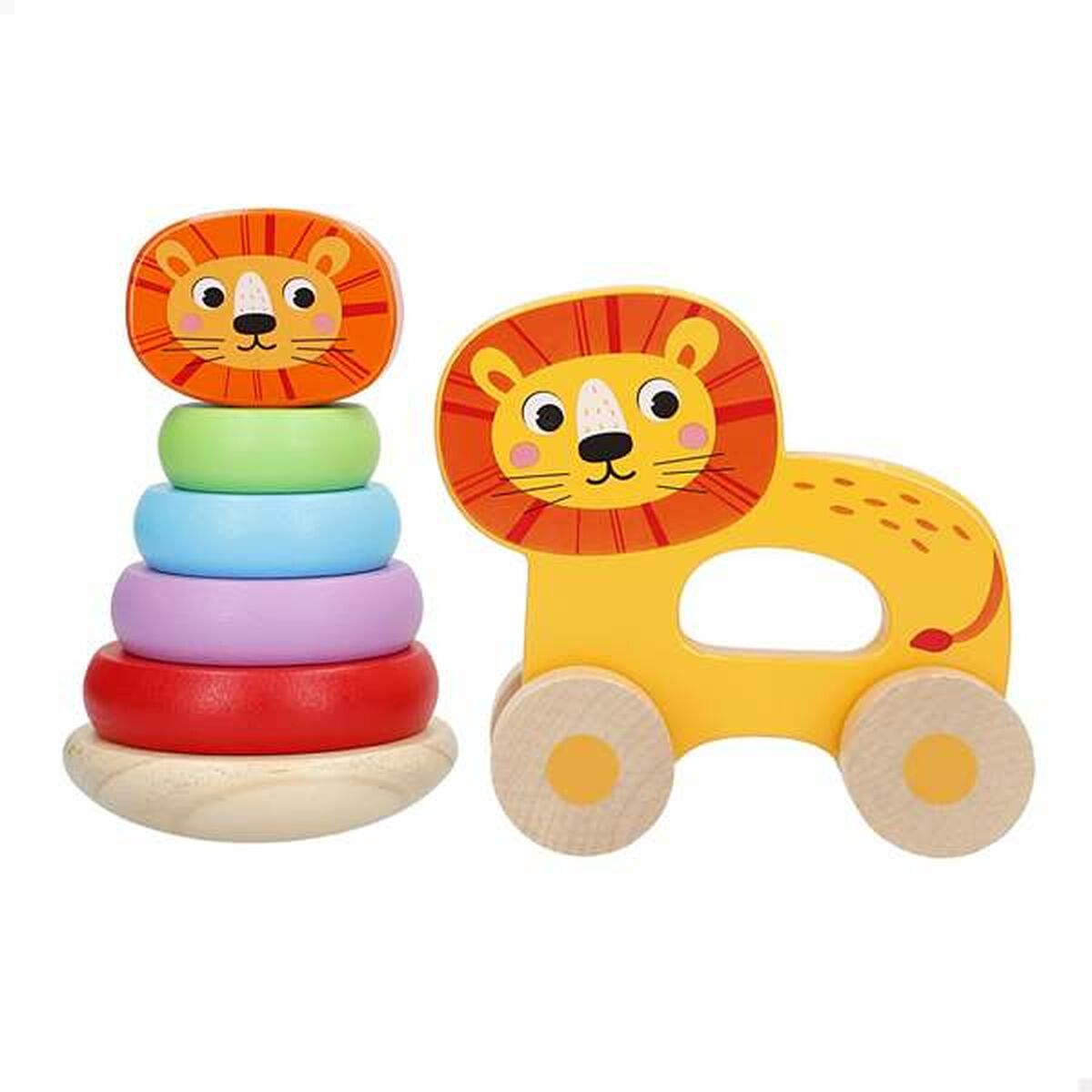 Jucărie de tras și împins Colorbaby - Bebelus, Jucăriile copilăriei timpurii
