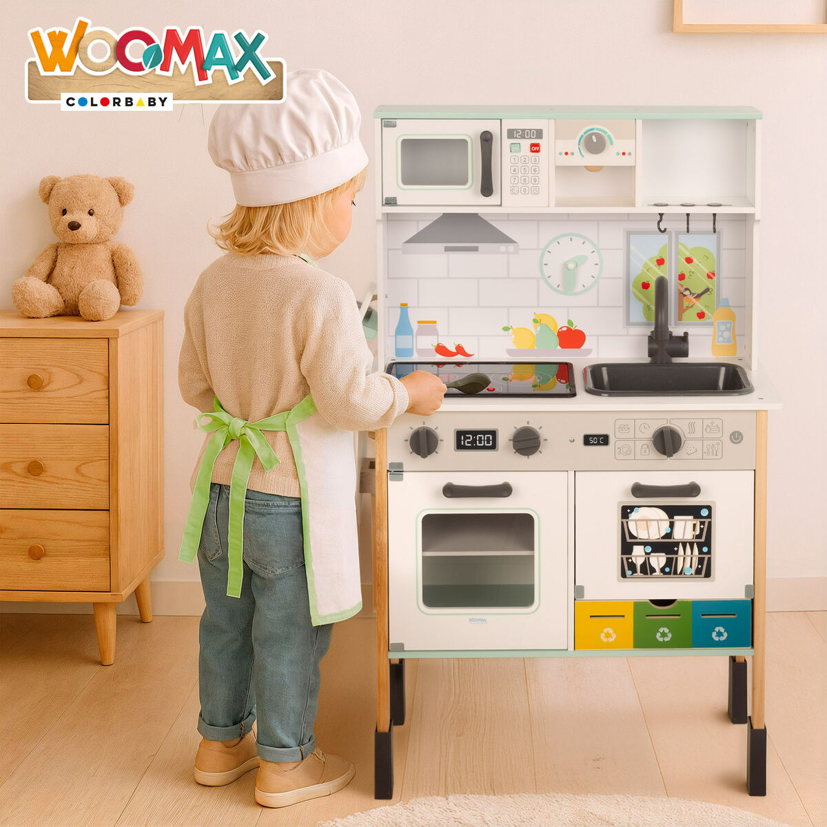 Bucătărie de Jucărie Woomax 81 X 97 X 30 CM - Jucarii si jocuri, Imitații de jocuri