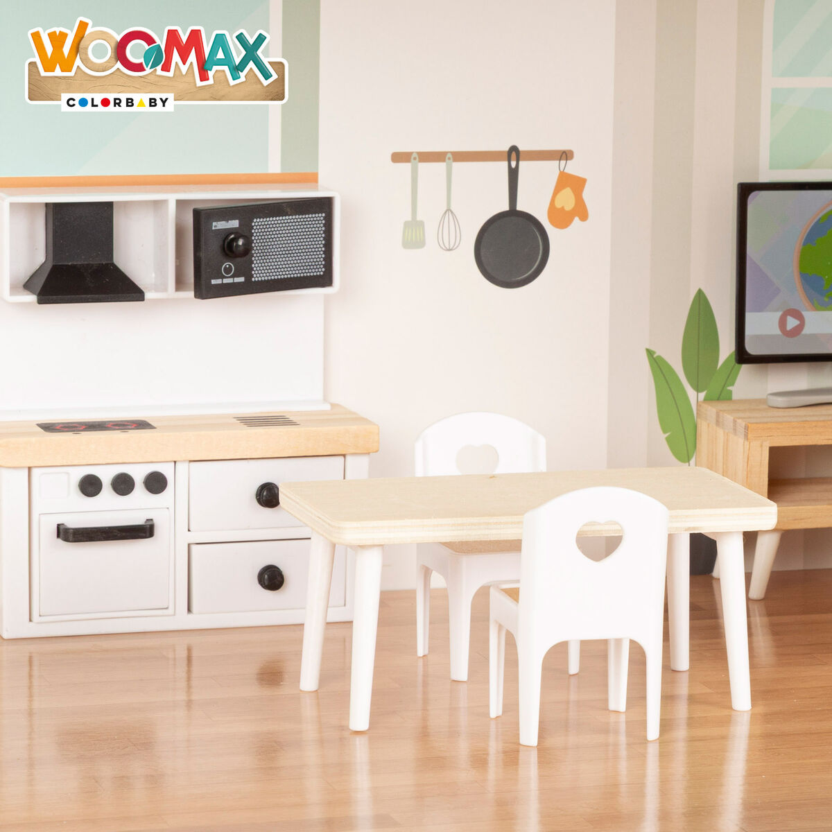 Casă de păpuși Woomax - Jucarii si jocuri, Păpuși și accesorii