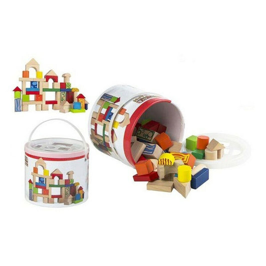 Recipient cu Plăci de Construcție Colorbaby (50 pcs) - Jucarii si jocuri