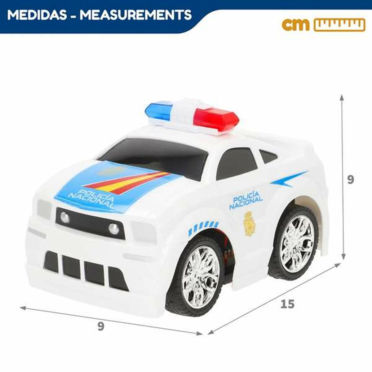 Mașină Radio Control Colorbaby 15 cm Polițist - Jucarii si jocuri, Vehicule
