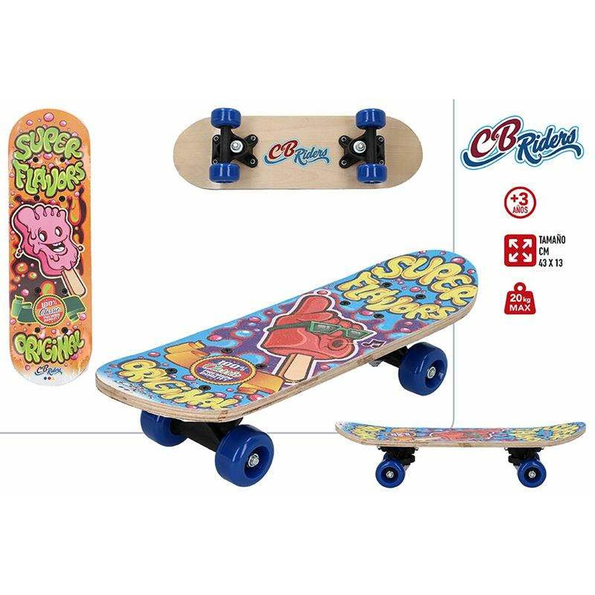Skateboard Super Flavors Original Infantil - Jucarii si jocuri, În aer liber și sport