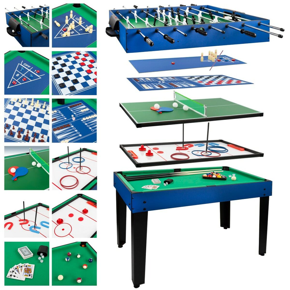 Masă cu mai multe jocuri Colorbaby 12 în 1 107 x 83,5 x 61 cm - Jucarii si jocuri, Jocuri și accesorii