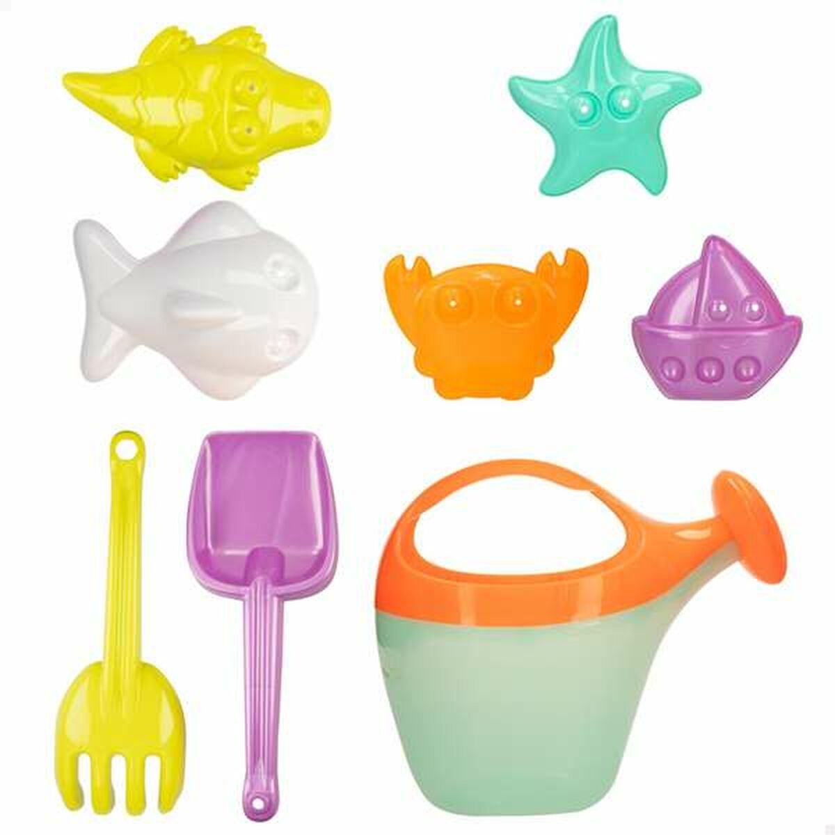 Set de jucării de plajă Colorbaby 27cm Multicolor - Jucarii si jocuri, În aer liber și sport