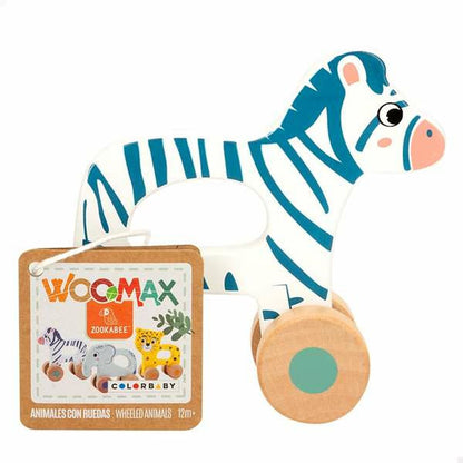 Jucărie de tras și împins Colorbaby 13 x 5 x 12,5 cm - Bebelus, Jucăriile copilăriei timpurii