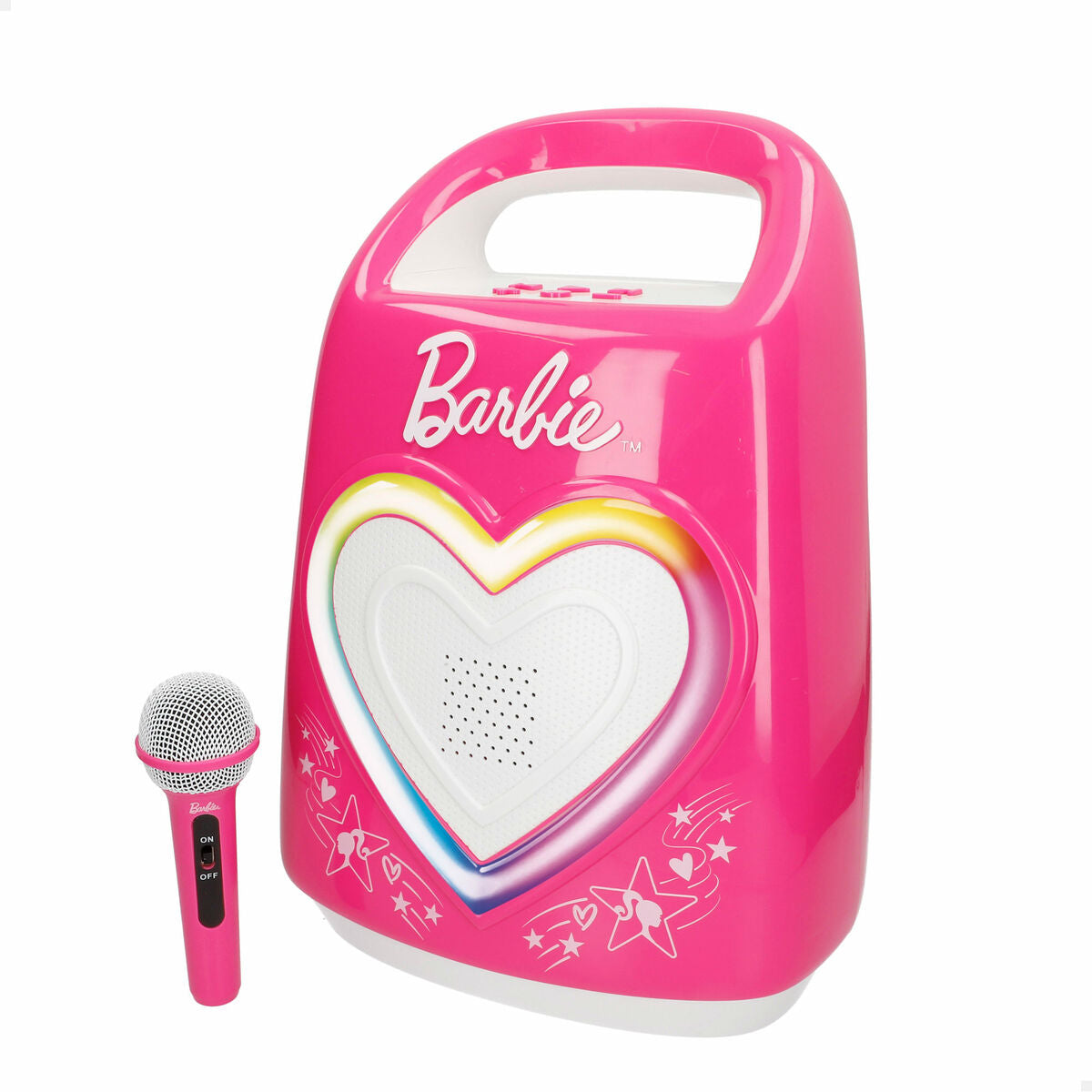 Microfon Karaoke Barbie - Jucarii si jocuri, Instrumente muzicale pentru copii