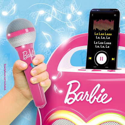 Microfon Karaoke Barbie - Jucarii si jocuri, Instrumente muzicale pentru copii
