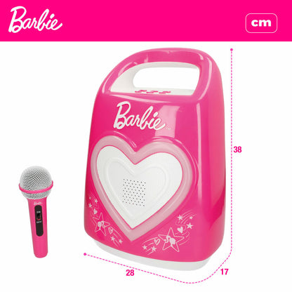 Microfon Karaoke Barbie - Jucarii si jocuri, Instrumente muzicale pentru copii
