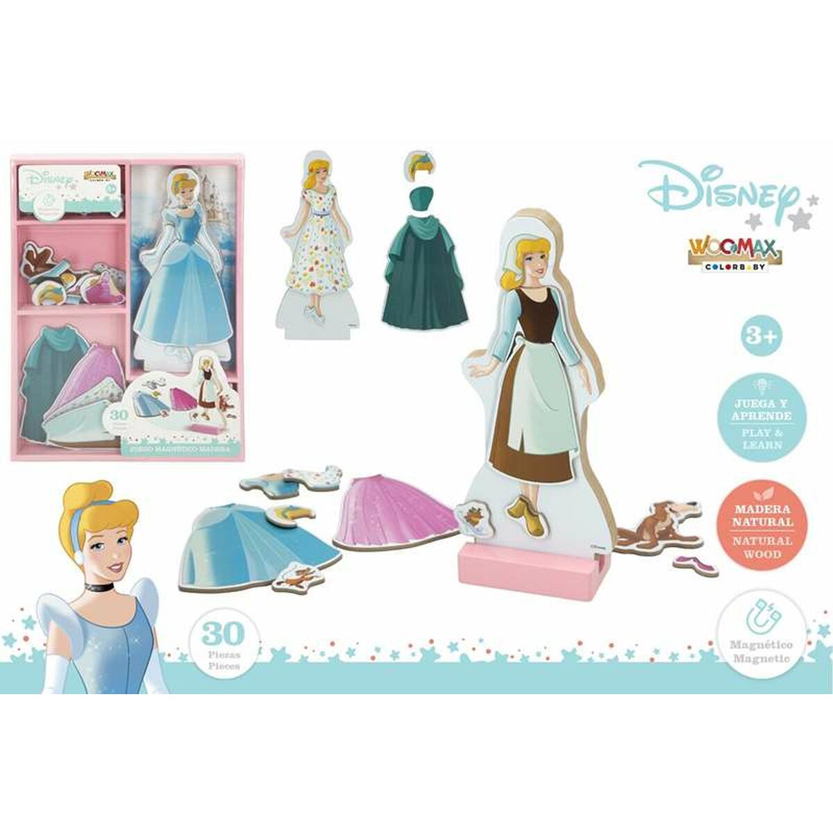 Puzzle Magnetic Interschimbabil Colorbaby - Jucarii si jocuri, Păpuși și accesorii