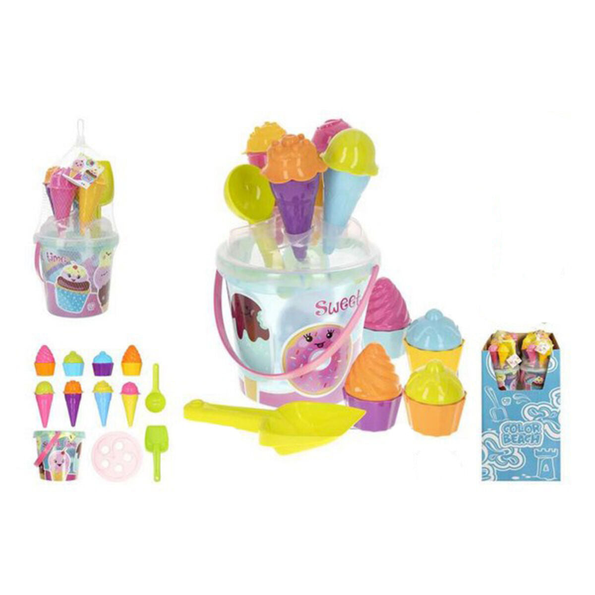 Set de jucării de plajă Colorbaby (20 pcs) - Jucarii si jocuri, În aer liber și sport