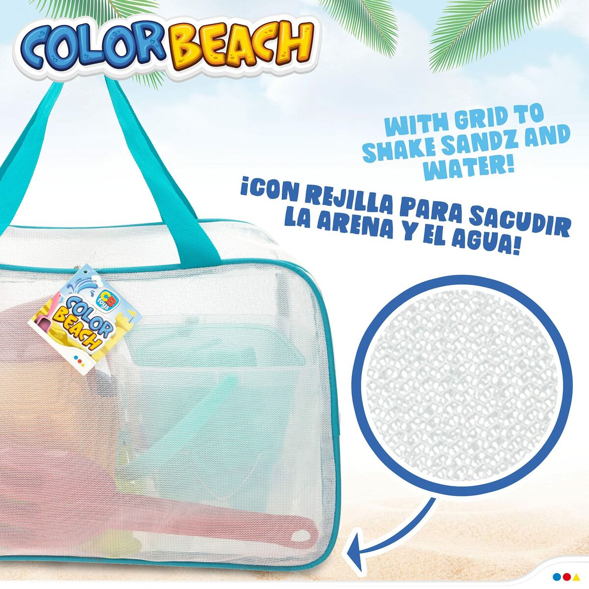 Set de jucării de plajă Colorbaby Ø 18 cm - Jucarii si jocuri, În aer liber și sport