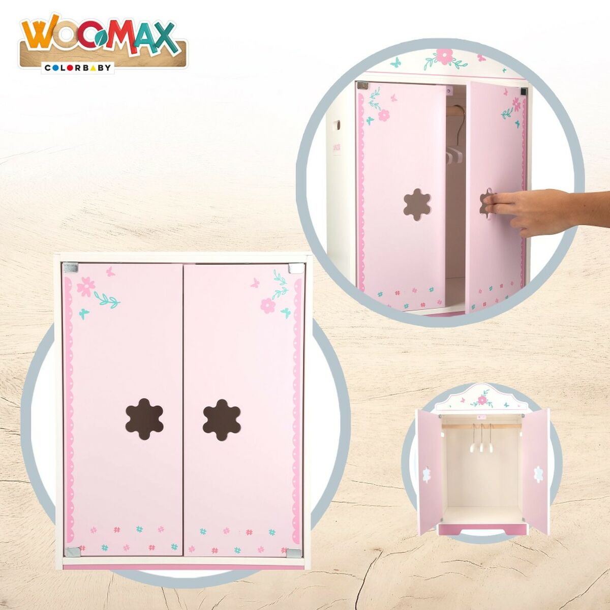 Dulap Woomax Păpuși 34 x 55 x 23 cm - Jucarii si jocuri, Păpuși și accesorii
