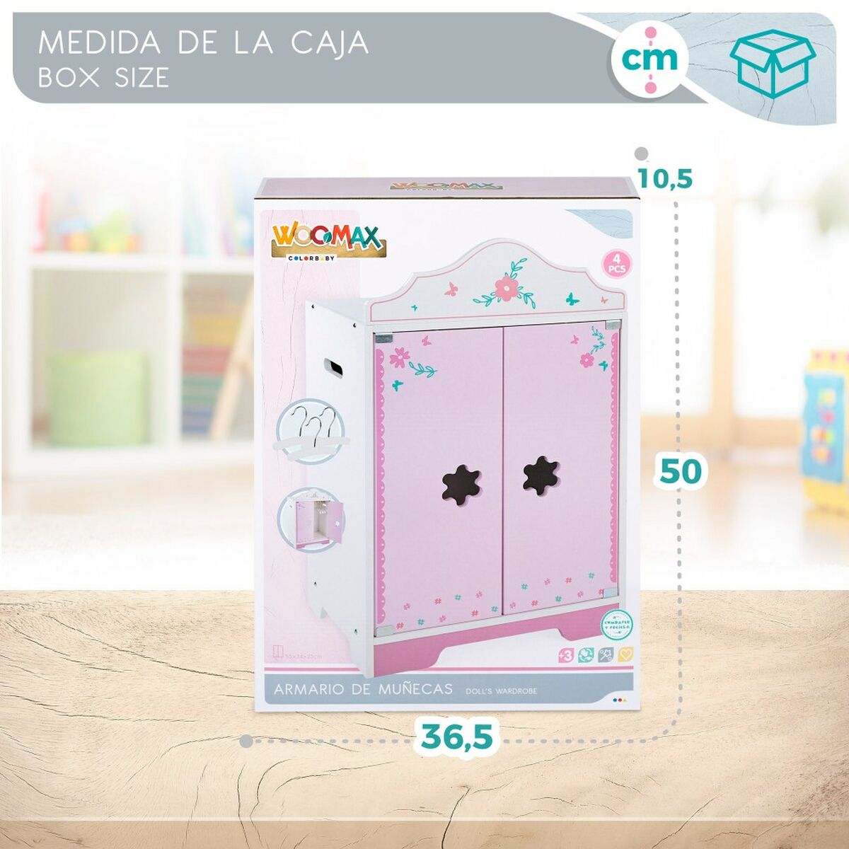 Dulap Woomax Păpuși 34 x 55 x 23 cm - Jucarii si jocuri, Păpuși și accesorii