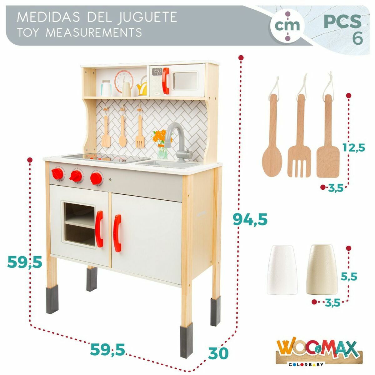 Bucătărie de Jucărie Woomax - Jucarii si jocuri, Imitații de jocuri