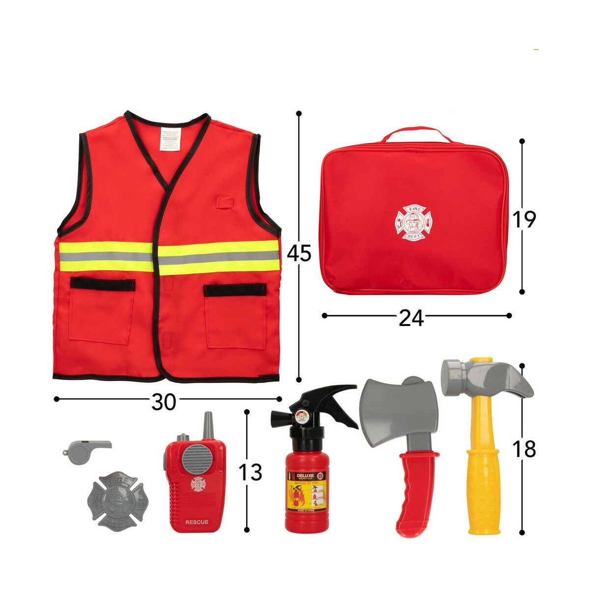 Set de Pompier Colorbaby Power Action! 8 Piese - Jucarii si jocuri, Imitații de jocuri