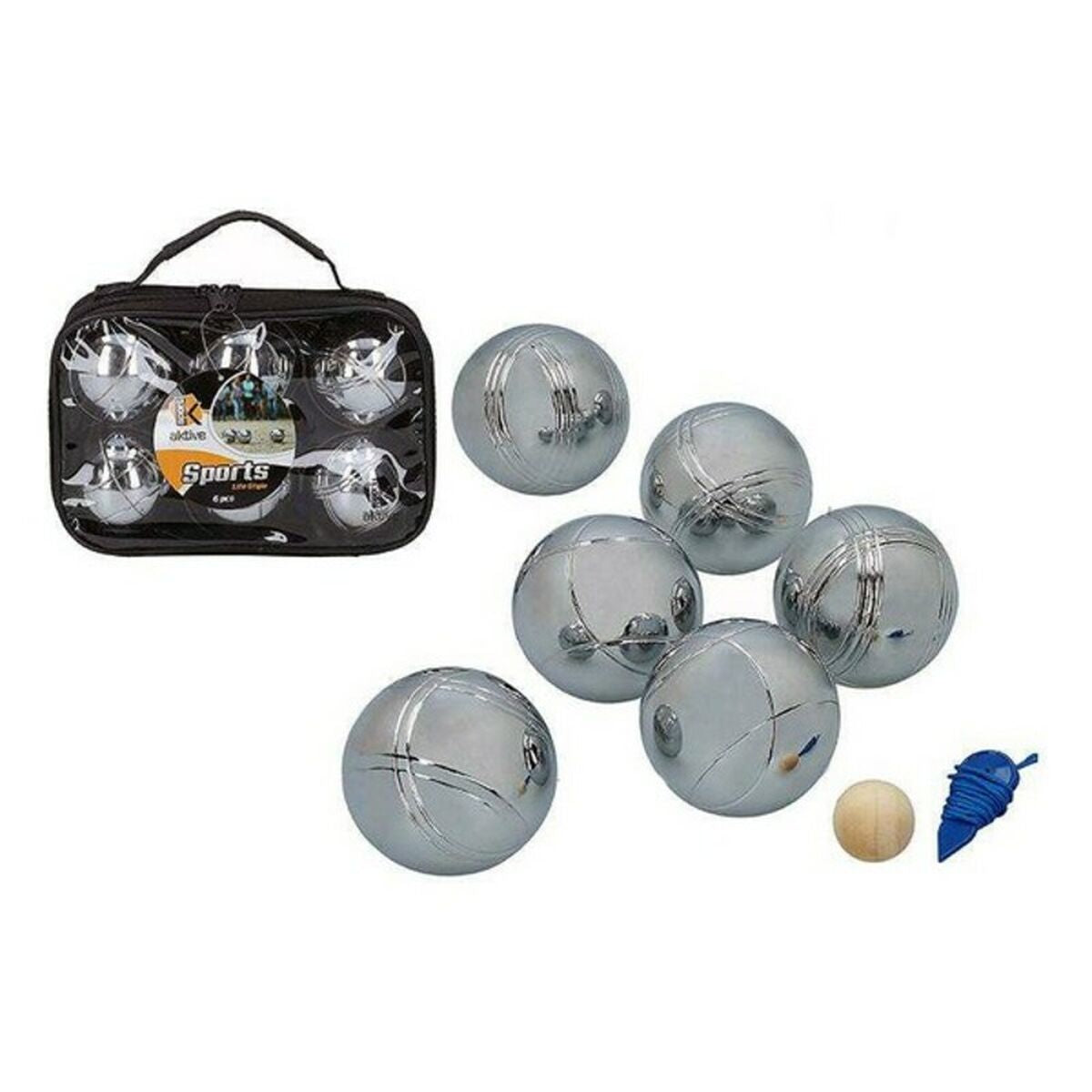 Set cu bile joc Petanque Colorbaby Metal - Jucarii si jocuri, În aer liber și sport