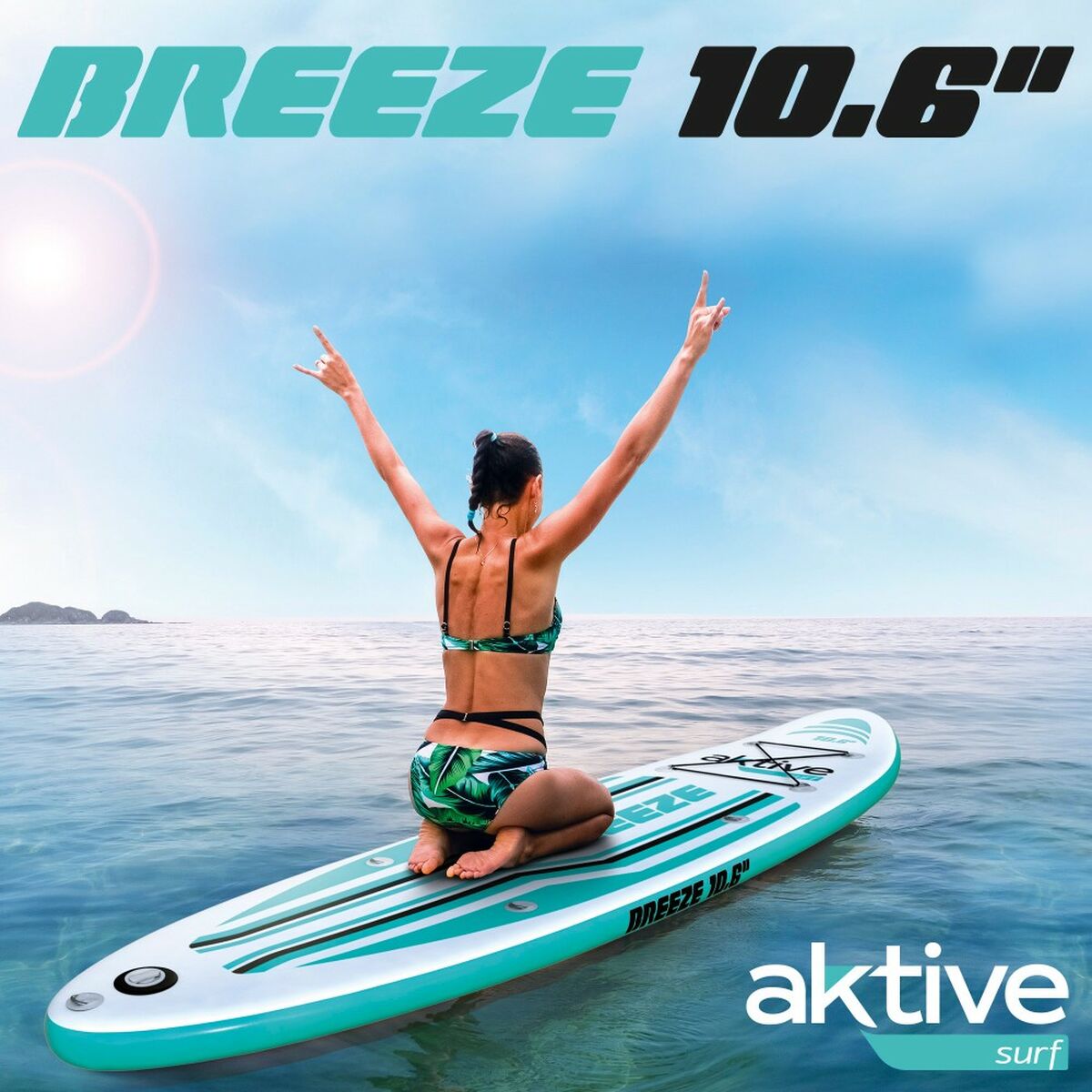 Placă gonflabilă de paddle surf cu accesorii Aktive - Sport și în aer liber, Sporturi acvatice