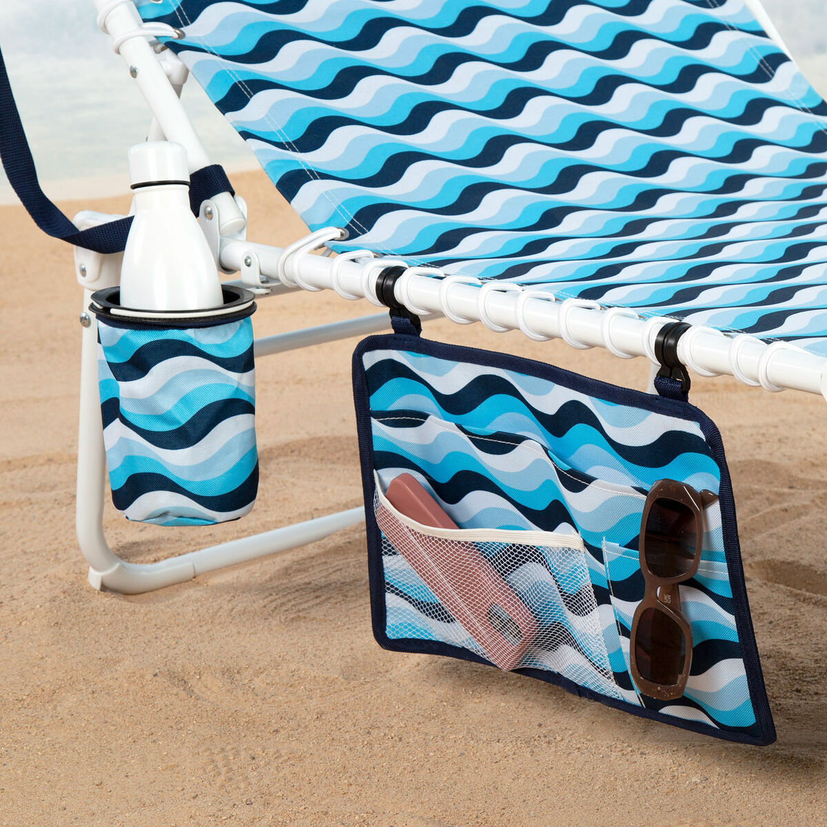 Hamac Aktive Albastru Oțel 200 x 88 x 70 cm - Curte, Mobilier de grădină și accesorii