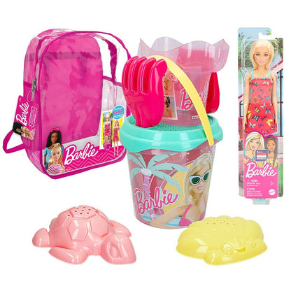 Set de jucării de plajă Barbie 8 Piese Ø 18 cm - Jucarii si jocuri, În aer liber și sport