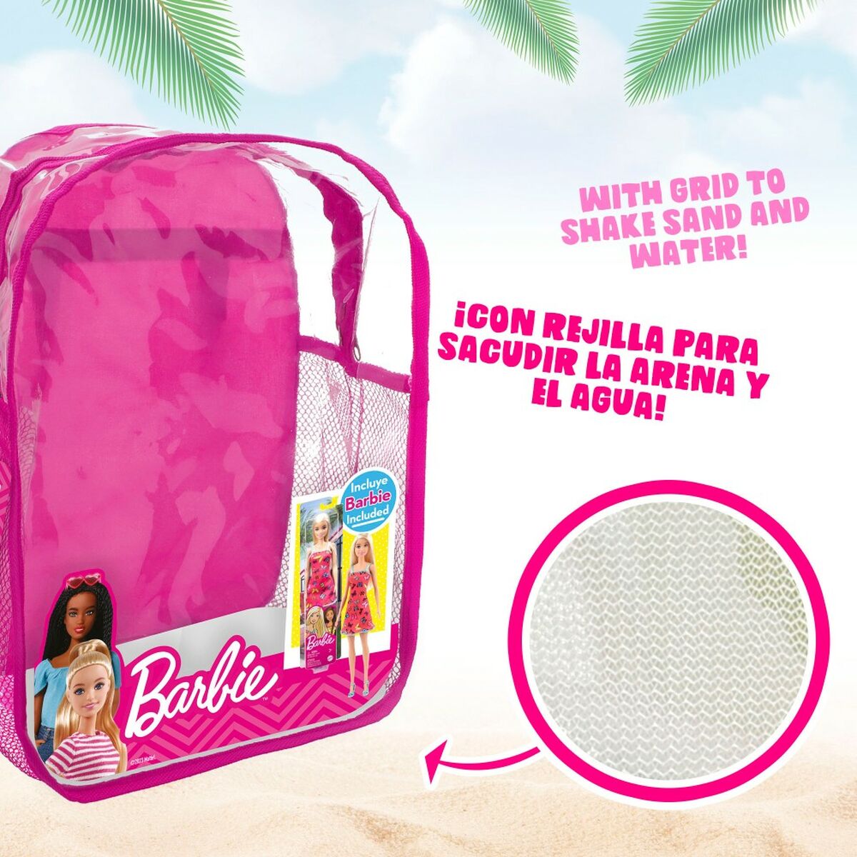 Set de jucării de plajă Barbie 8 Piese Ø 18 cm - Jucarii si jocuri, În aer liber și sport