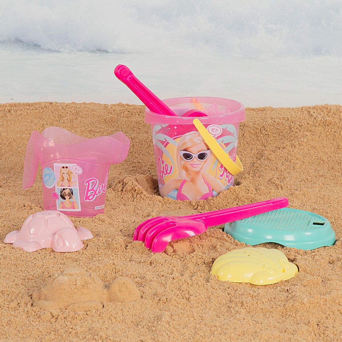 Set de jucării de plajă Barbie 8 Piese 18 x 16 x 18 cm - Jucarii si jocuri, În aer liber și sport