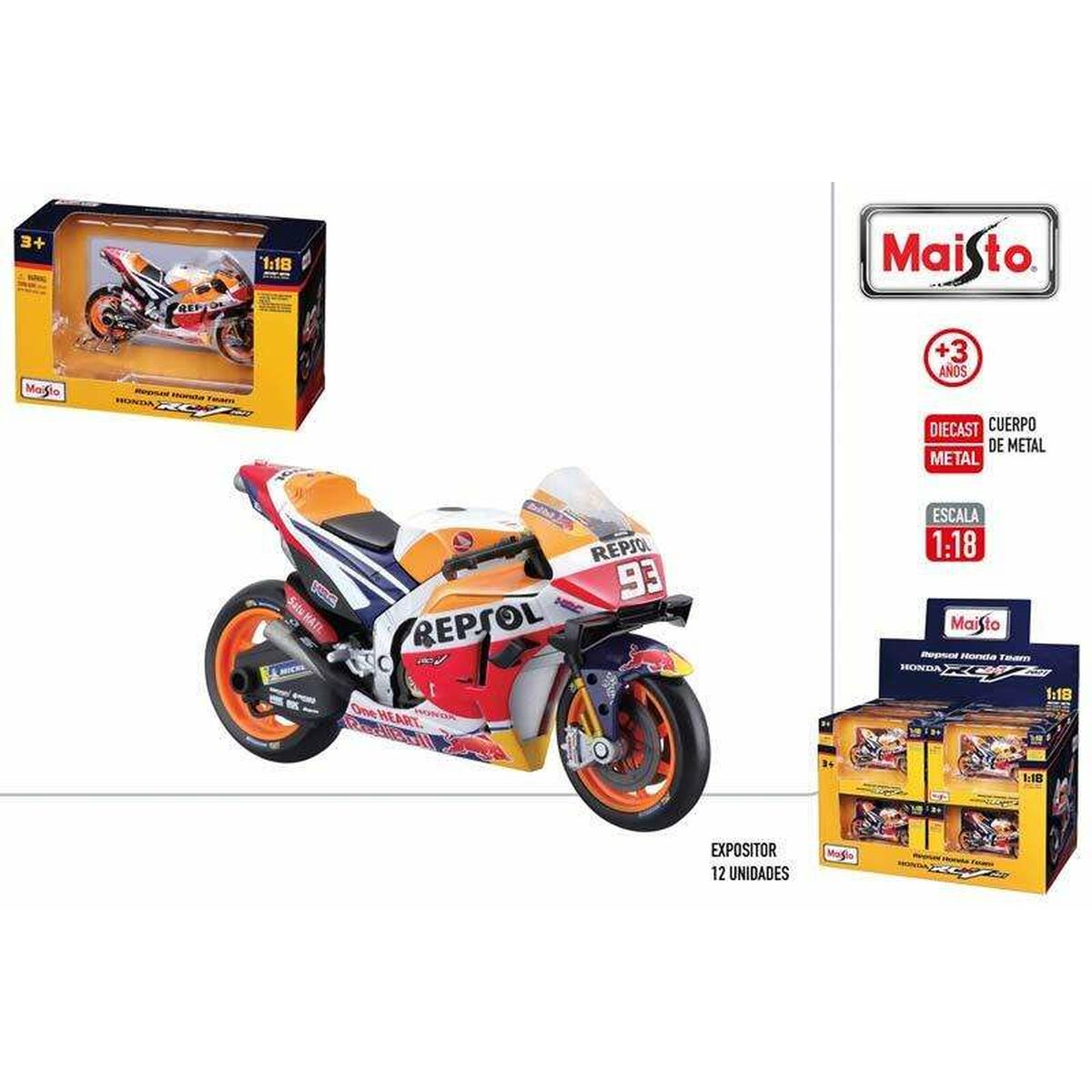 Motocicletă Colorbaby 1:18 - Jucarii si jocuri, Vehicule