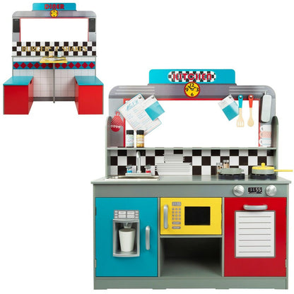 Bucătărie de Jucărie Play & Learn Retro 90 x 104 x 58 cm - Jucarii si jocuri, Imitații de jocuri