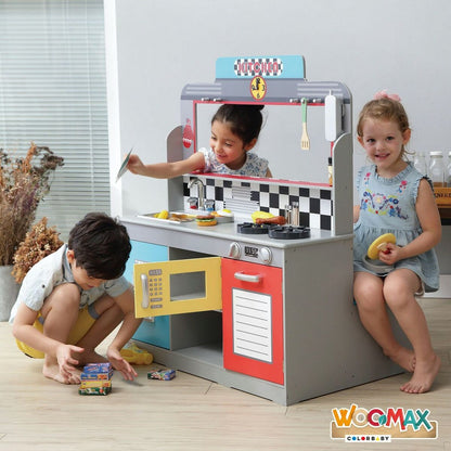 Bucătărie de Jucărie Play & Learn Retro 90 x 104 x 58 cm - Jucarii si jocuri, Imitații de jocuri