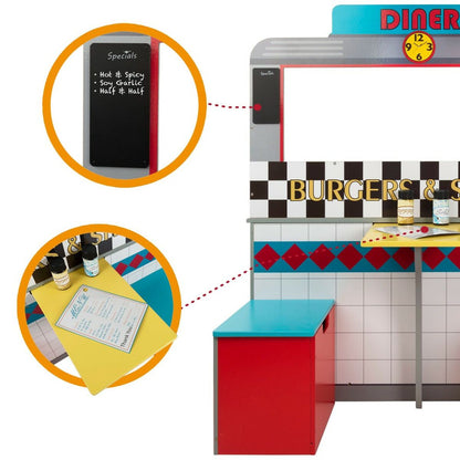 Bucătărie de Jucărie Play & Learn Retro 90 x 104 x 58 cm - Jucarii si jocuri, Imitații de jocuri