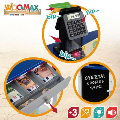 Supermarket de jucării Woomax 28 Piese 48 x 70 x 30 cm - Jucarii si jocuri, Imitații de jocuri