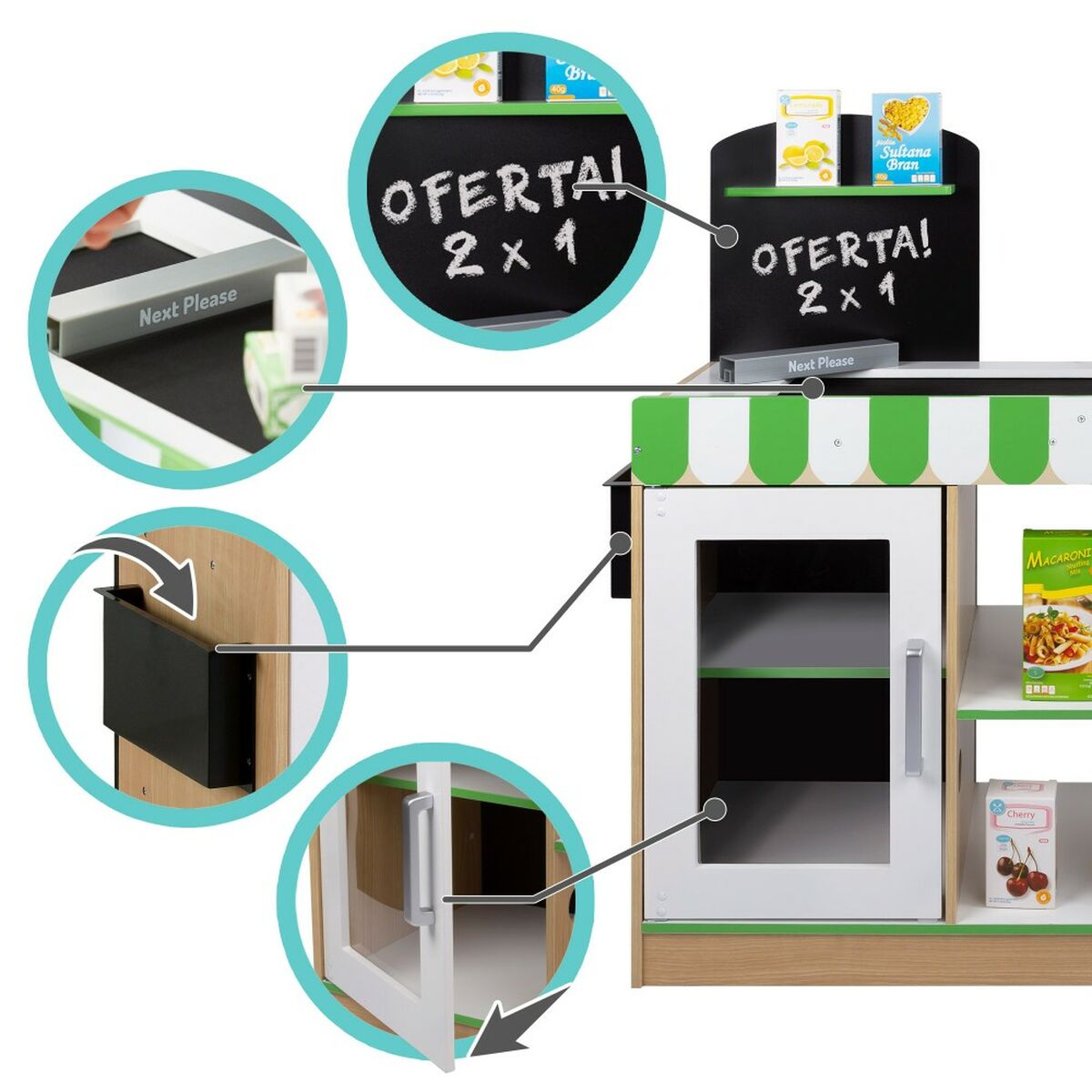 Supermarket de jucării Teamson 80 x 80 x 30 cm - Jucarii si jocuri, Imitații de jocuri
