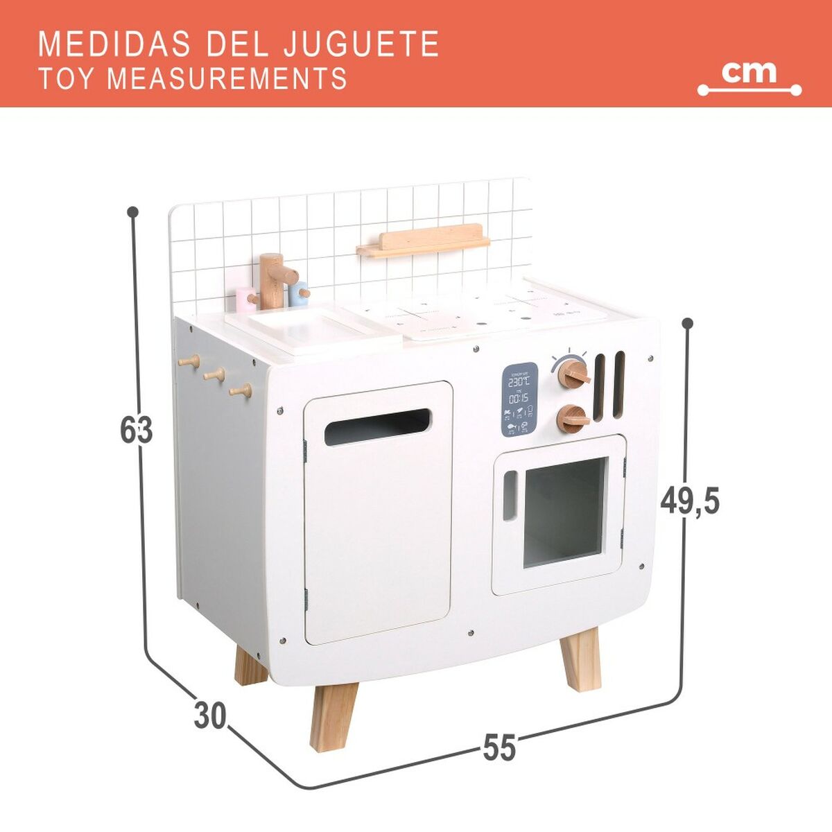 Bucătărie de Jucărie Teamson 55 x 63 x 30 cm - Jucarii si jocuri, Imitații de jocuri
