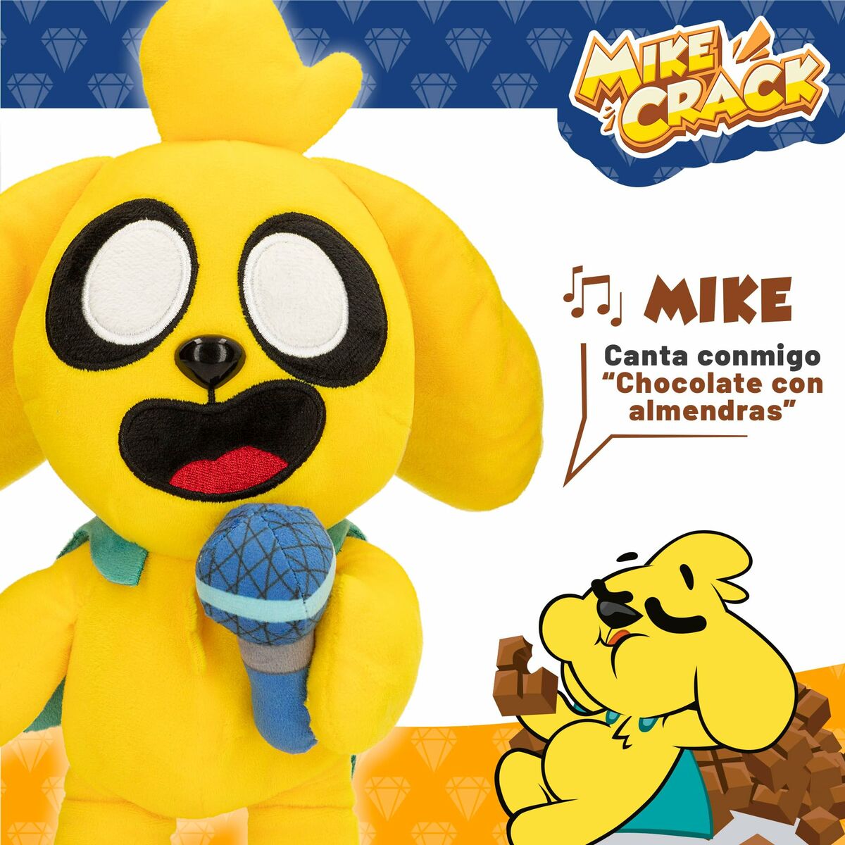 Jucărie de Pluș cu Sunet Mikecrack Galben 29 cm - Jucarii si jocuri, Jucării de pluș