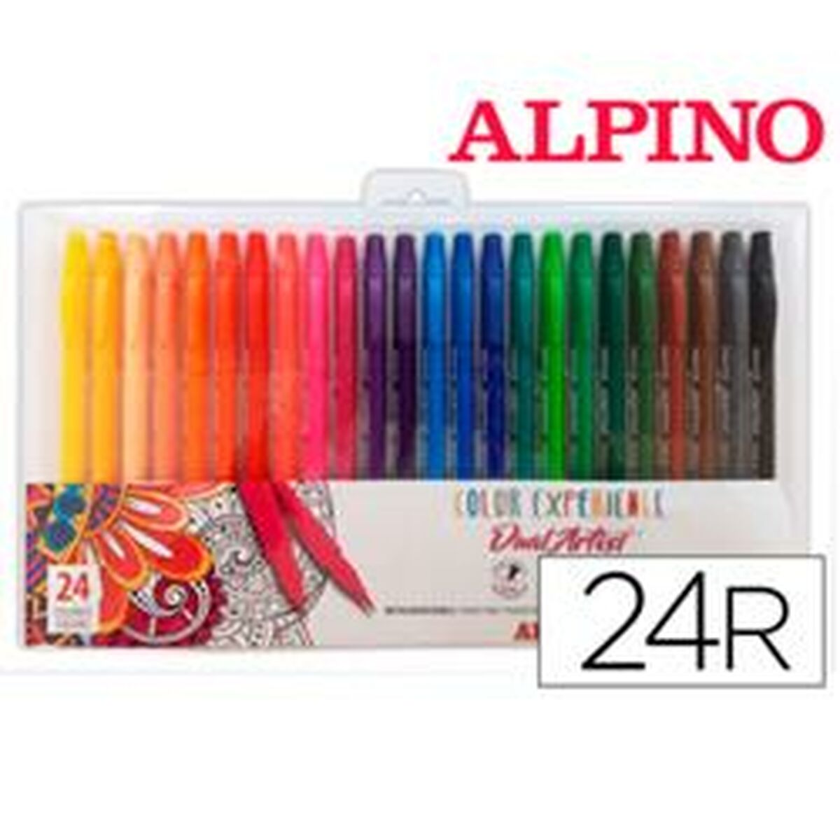Set de Carioci Alpino AR000187 Multicolor Cu două capete (24 Piese) - Birou și papetărie, Pixuri, creioane și articole de scris