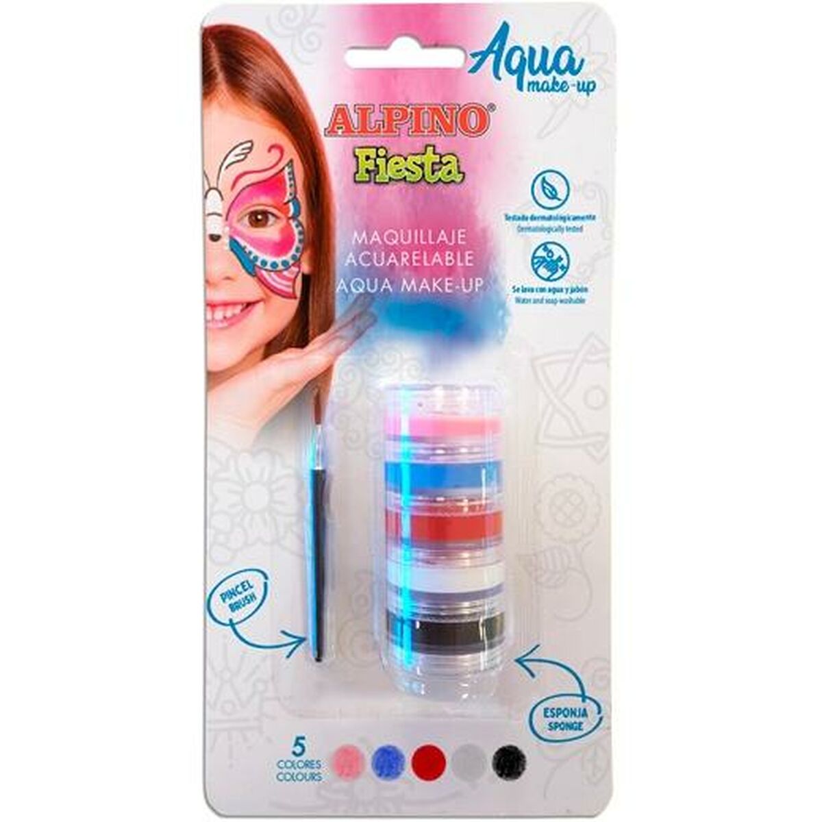 Machiaj pentru Copii Alpino Fiesta Aqua Acuarelă - Jucarii si jocuri, Costume și accesorii