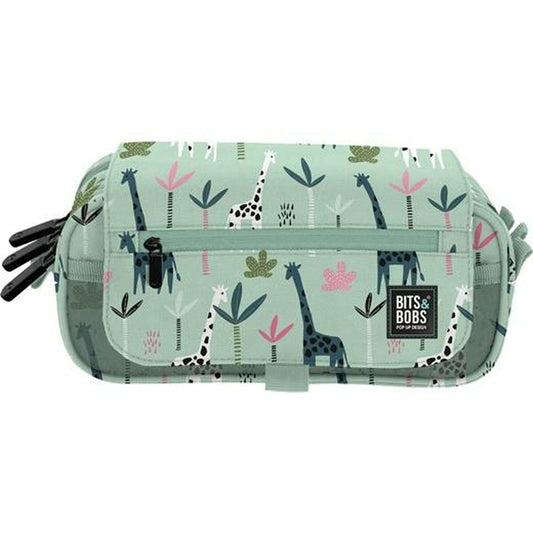 Penar triplu Bits&Bobs Jungle Multicolor 23 x 10 x 10 cm - Birou și papetărie, Material școlar și educațional