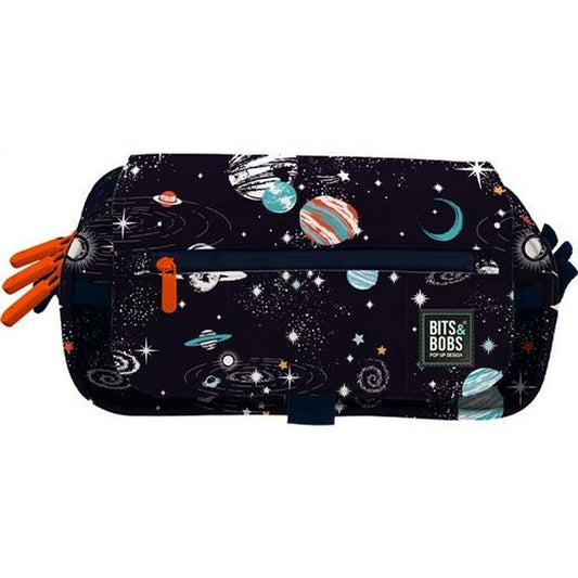 Penar triplu Bits&Bobs Cosmos Multicolor 23 x 10 x 10 cm - Birou și papetărie, Material școlar și educațional