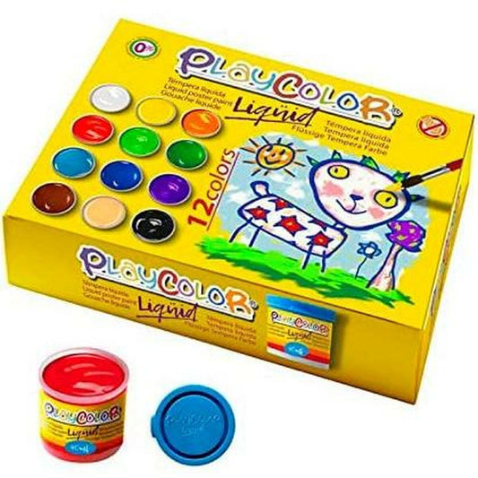 Tempera Playcolor 12 Piese 40 ml Multicolor - Birou și papetărie, Arte și Meserii