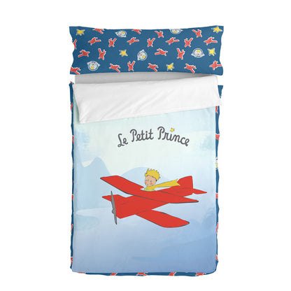 Pilotă cu umplutură HappyFriday Le Petit Prince Son Avion Multicolor 105 x 200 cm - Acasă și bucătărie, Textile de uz casnic