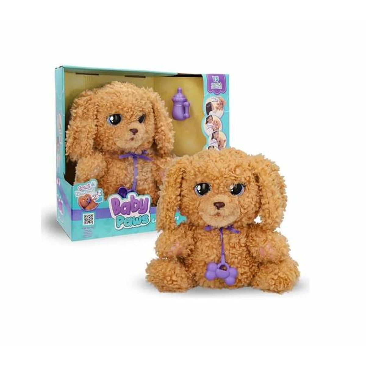 Jucărie de Pluș cu Sunet IMC Toys Baby Paw 20 x 29 x 13 cm Multicolor - Jucarii si jocuri, Jucării de pluș