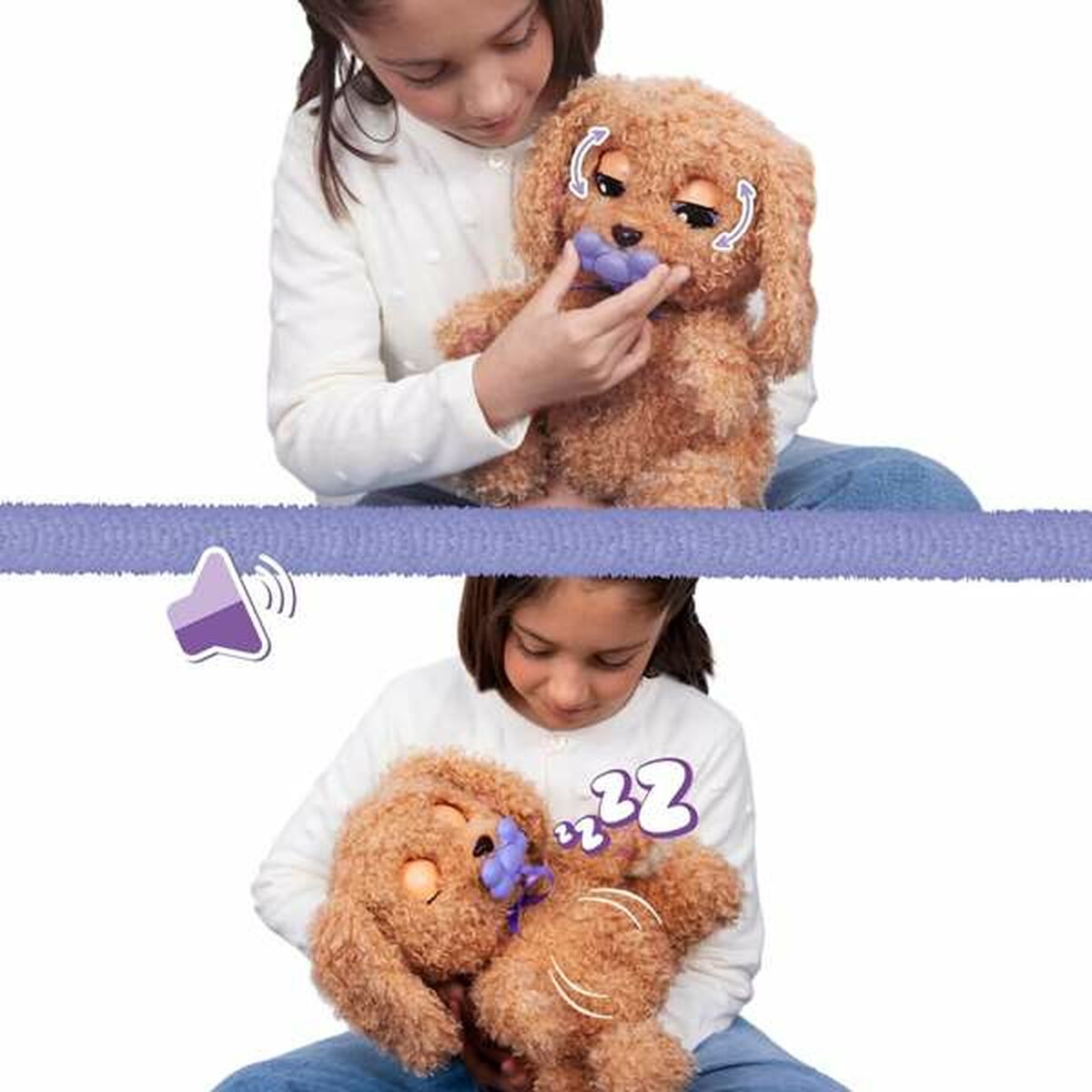 Jucărie de Pluș cu Sunet IMC Toys Baby Paw 20 x 29 x 13 cm Multicolor - Jucarii si jocuri, Jucării de pluș