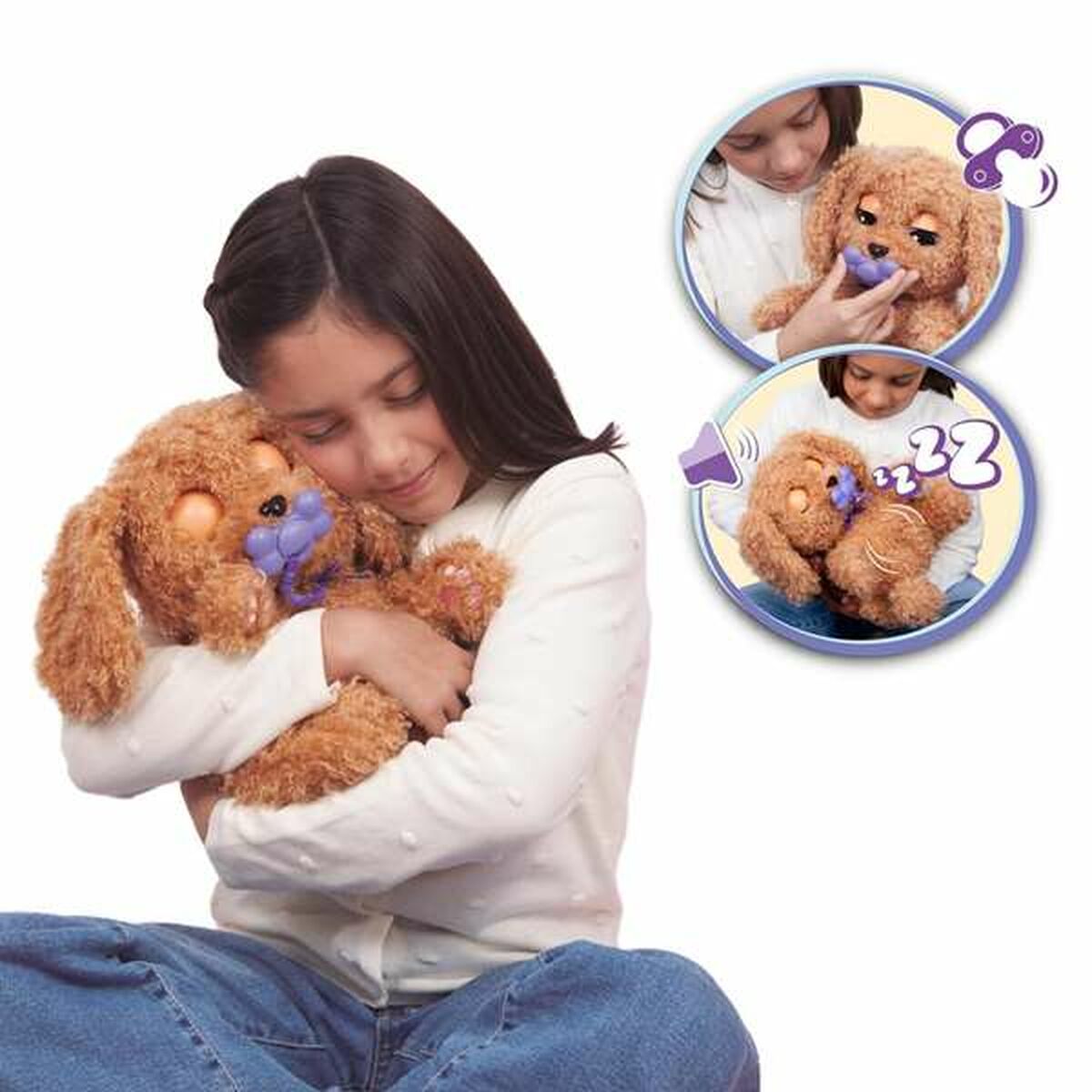 Jucărie de Pluș cu Sunet IMC Toys Baby Paw 20 x 29 x 13 cm Multicolor - Jucarii si jocuri, Jucării de pluș