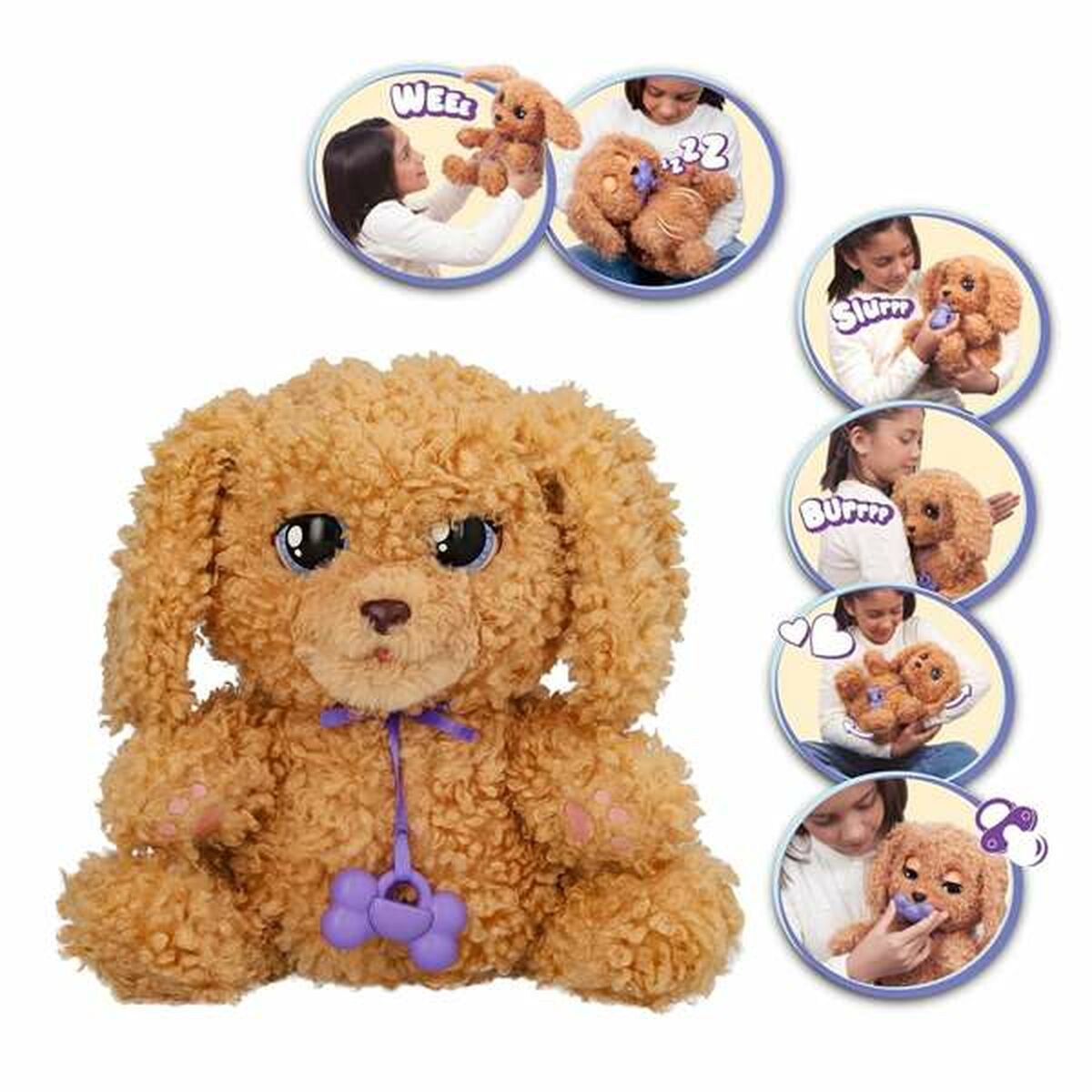Jucărie de Pluș cu Sunet IMC Toys Baby Paw 20 x 29 x 13 cm Multicolor - Jucarii si jocuri, Jucării de pluș