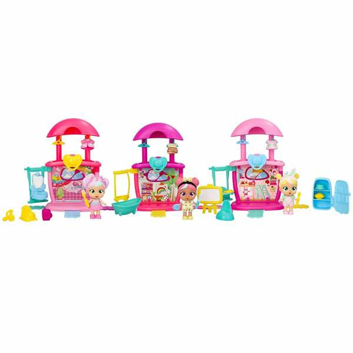 Playset Cry Babies Playtime Day Care 25,70 x 19,10 x 9,50 cm - Jucarii si jocuri, Păpuși și figurine