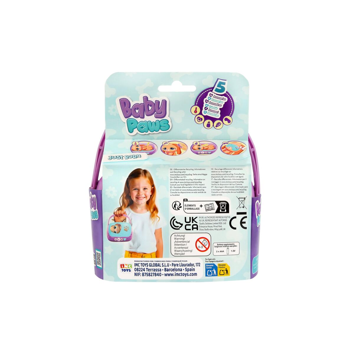 Păpușă bebeluș IMC Toys - Jucarii si jocuri, Păpuși și accesorii
