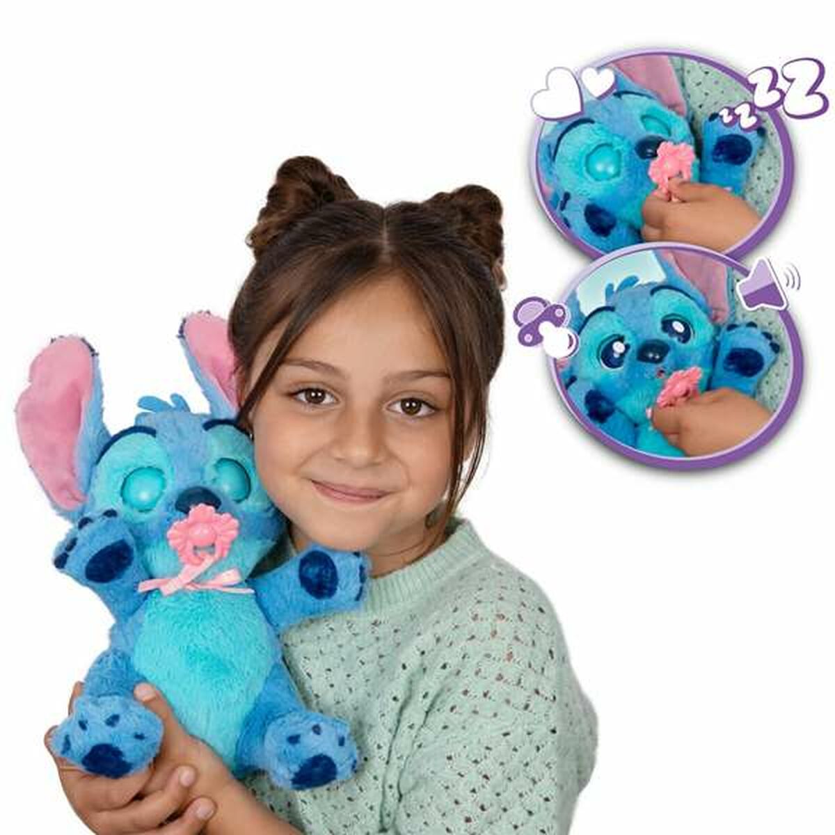 Jucărie de Pluș Stitch 10,30 x 19 x 11,20 cm Multicolor Plastic - Jucarii si jocuri, Jucării de pluș