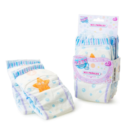 Accesorii pentru papusi Berjuan Baby Susu Diapers Set - Jucarii si jocuri, Păpuși și accesorii